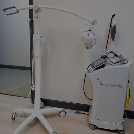 Gorgeous Woman Looking At Her Perfect Healthy Smile In The Mirror