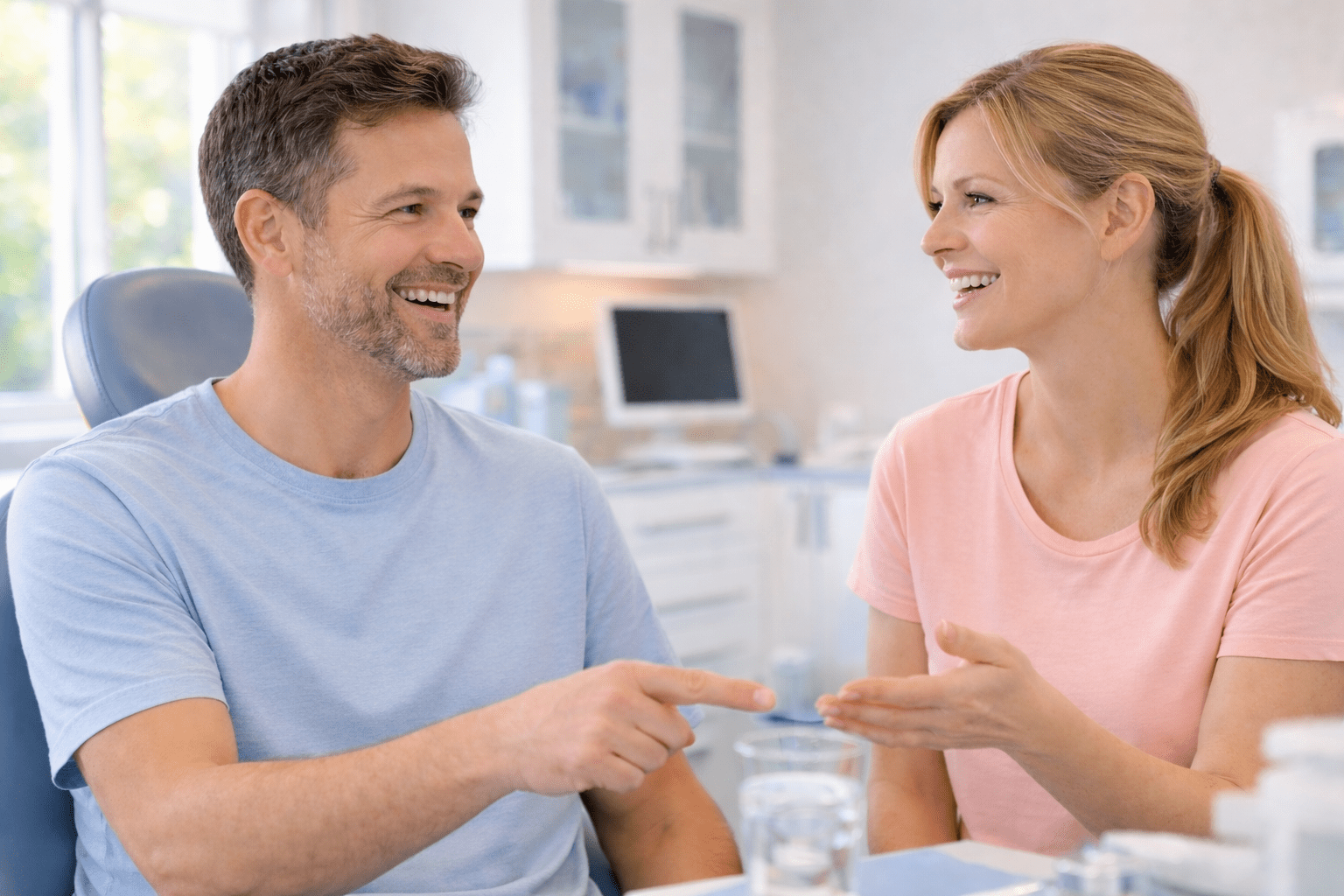 a man visit clinic